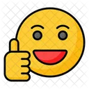 Like Thumbs Up Smile Icon