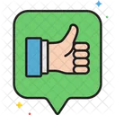 Satisfied Like Thumbs Up Icon