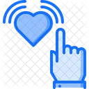 Like Heart Hand Icon