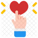 Like Hand Heart Icon