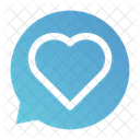 Like Chat Heart Icon