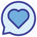 Like Chat Heart Icon