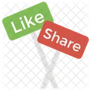 Like Share Social Media Icon