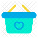 Basket Favorite Heart Icon
