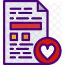 Like File Favorite File File Heart Icon