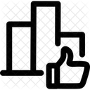 Like Graph Growth Trend Icon
