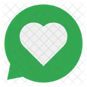 Like Chat Heart Icon