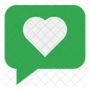 Like Heart Speech Bubble Icon