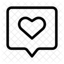 Like Chat Heart Icon