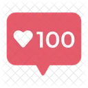Like love count  Icon
