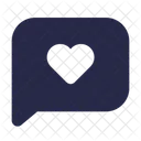 Chat Heart Icon