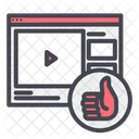Like video  Icon