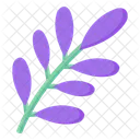 Violette Blätter  Symbol