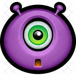 Lila monster Emoji Symbol