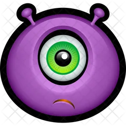 Lila monster Emoji Symbol