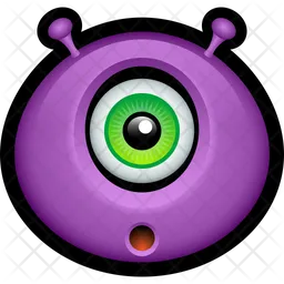 Lila monster Emoji Symbol