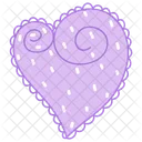 Lilac Love Love Heart Icon