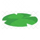 Foliage And Floral Lily Pad Leaves Icon