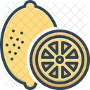 Lima Fruta Citrica Rodaja Icono