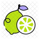 Lemon Lime Citrus Fruit Icon