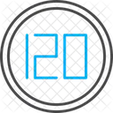 Límite de 120  Icono