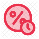 Limited Offer Sale Time Percentage Icon