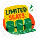 Limited Seats Promotional Marketing Icon