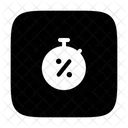 Limited Time Stopwatch Discount Icon