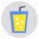 Limonade Eisgetrank Trinkglas Symbol