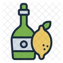 Limoncello Lemon Italian Drink Icon