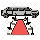 Limousine Red Carpet Transportation Icon
