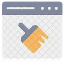 Limpador de web  Ícone