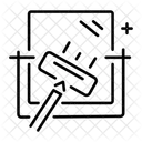 Limpeza De Vidros Limpeza De Espelhos Limpador De Vidros Ícone