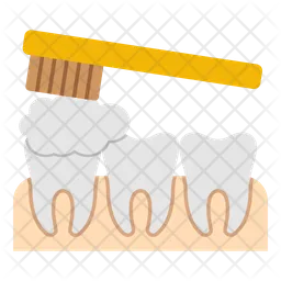 Limpeza dos dentes  Ícone