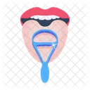 Limpiador de lengua  Icono