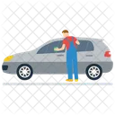 Limpieza de autos  Icono