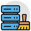 Limpieza De Datos Eliminacion De Datos Limpieza De Servidores Icono