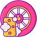Limpieza De Neumaticos Icono