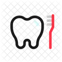 Limpieza De Dientes Cepillo De Dientes Articulos De Tocador Icono