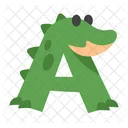 Animal Del Alfabeto Caiman Animal Icono