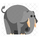 Lindo, animal, elefante  Icono