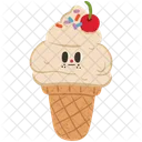 Cono De Helado Helado Frio Icono