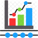 Line Bar Chart Analysis Analytics Icon