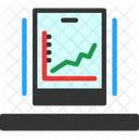 Line Chart Line Graph Time Series Chart Icon