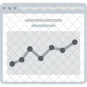 Line Chart Analysis Analytics Icon