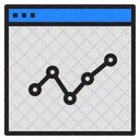 Line Chart Report Chart Icon