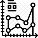 Line Chart  Icône