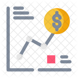 Line chart Icon - Download in Flat Style