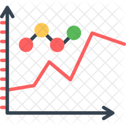 Line Chart Icon - Download in Flat Style