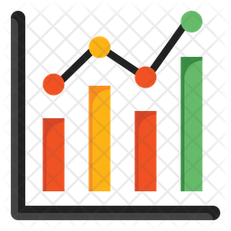 Line Chart Icon - Download in Flat Style